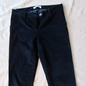 AMINA RUBINACCI Napoli Women's Pants Velour Cotton Black ,IT 44, made in Italy